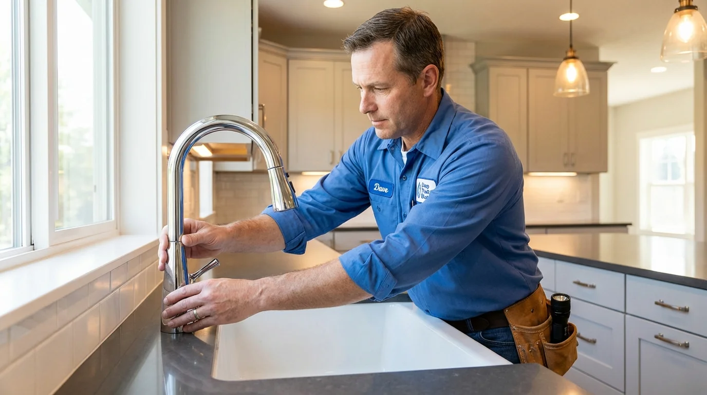 Kitchen faucet installation by Johns Plumbing LLC in Crompond