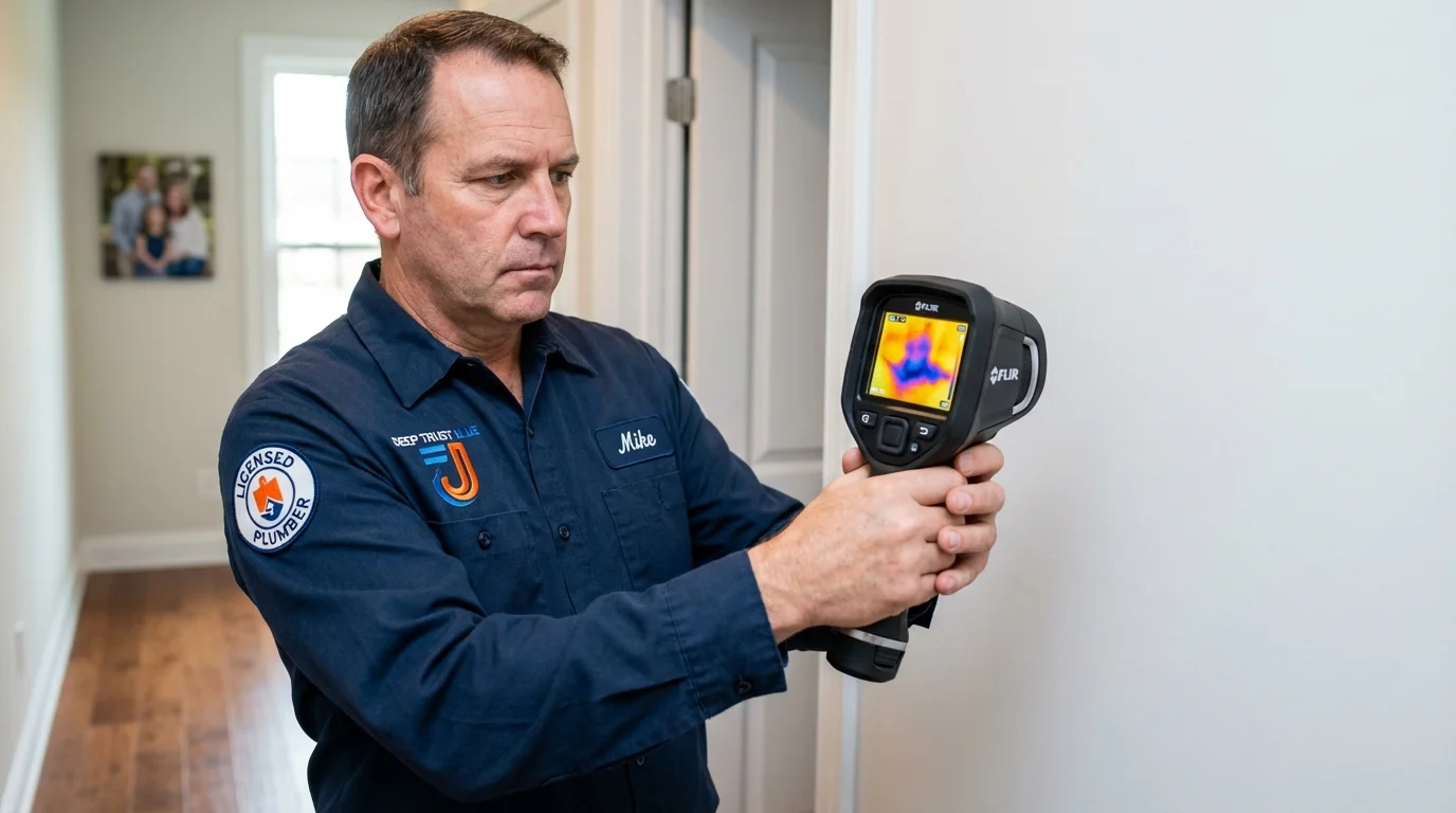 Thermal imaging leak detection by Johns Plumbing LLC in Crompond