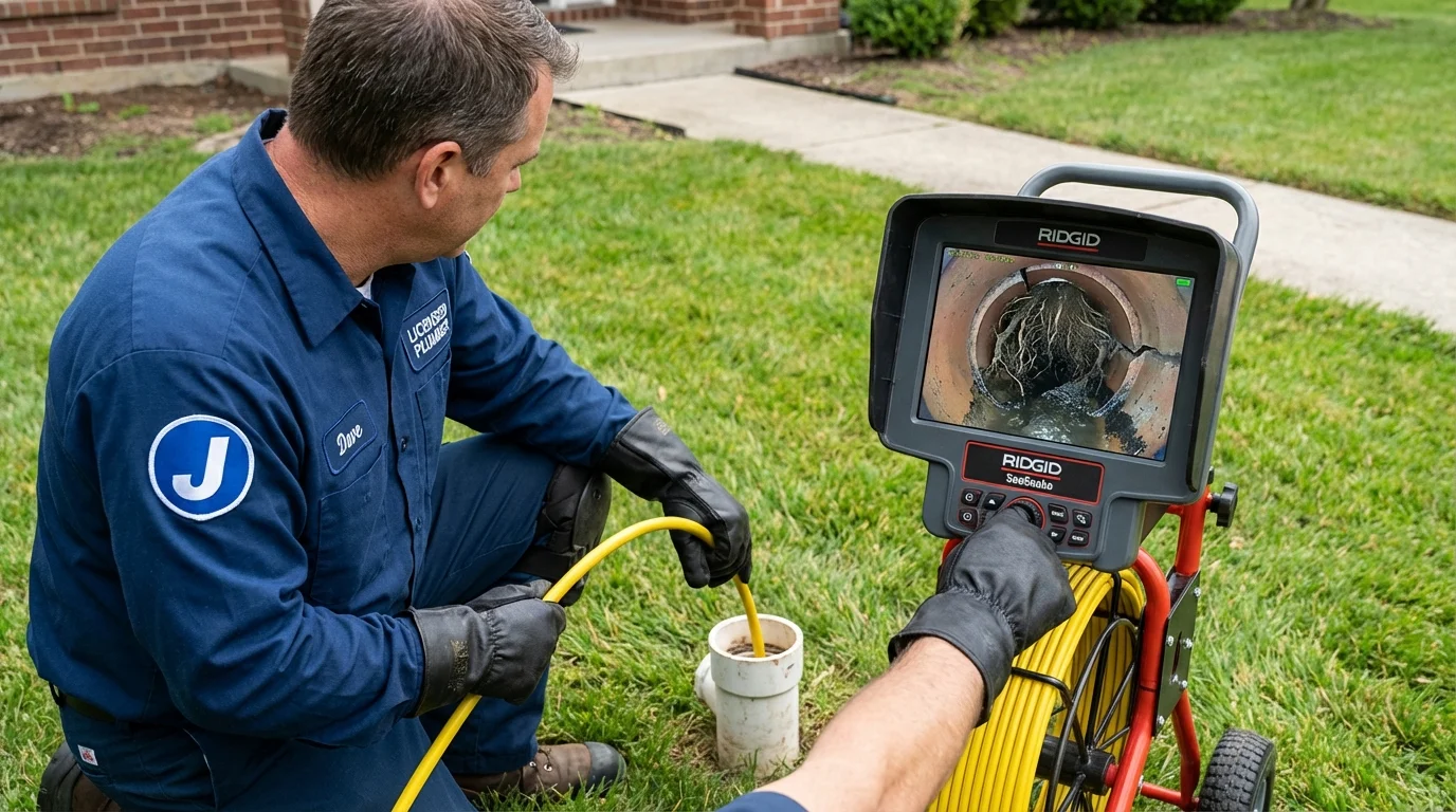 Sewer camera inspection being performed by Johns Plumbing LLC in Crompond