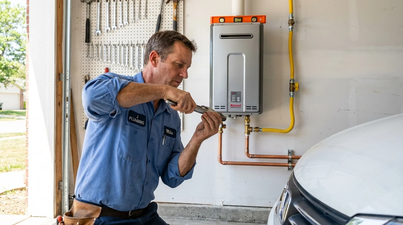 Tankless water heater installation by a Johns Plumbing LLC plumber in Crompond